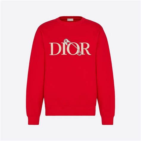 dior sweatshirt red hand writing|Dior sweatshirt.